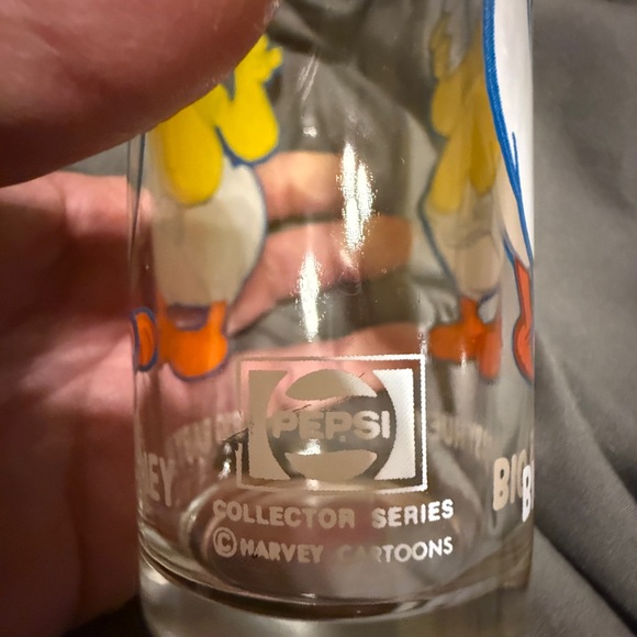Vintage Big Baby Huey Pepsi Collector Series 1973 Harvey Cartoons Glass - Picture 2 of 2